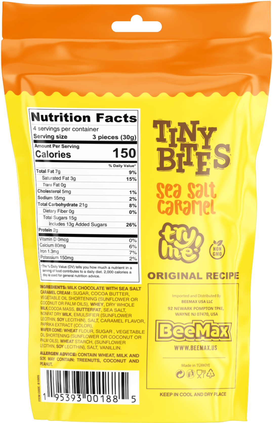 Tiny Bites Sea Salt Caramel 4.24 Oz. Bag