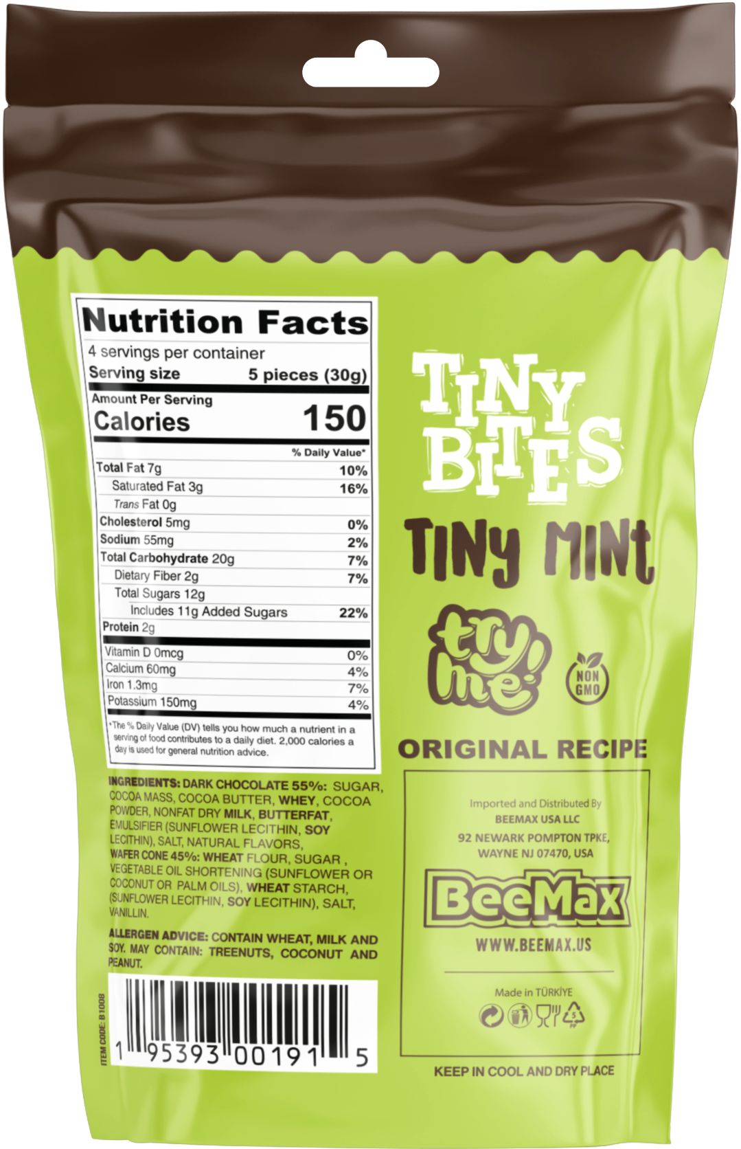 Tiny Bites Tiny Mint 4.24 Oz. Bag