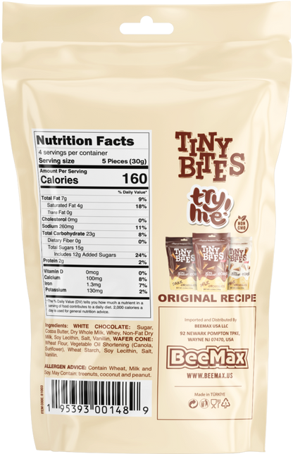 Tiny Bites White Chocolate 4.24 Oz. Bag