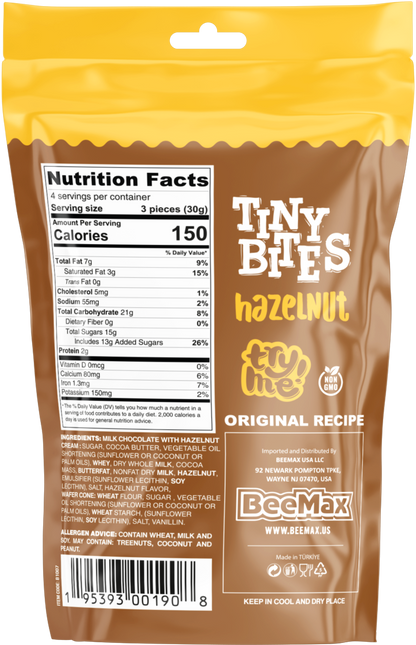 Tiny Bites Hazelnut 4.24 Oz. Bag