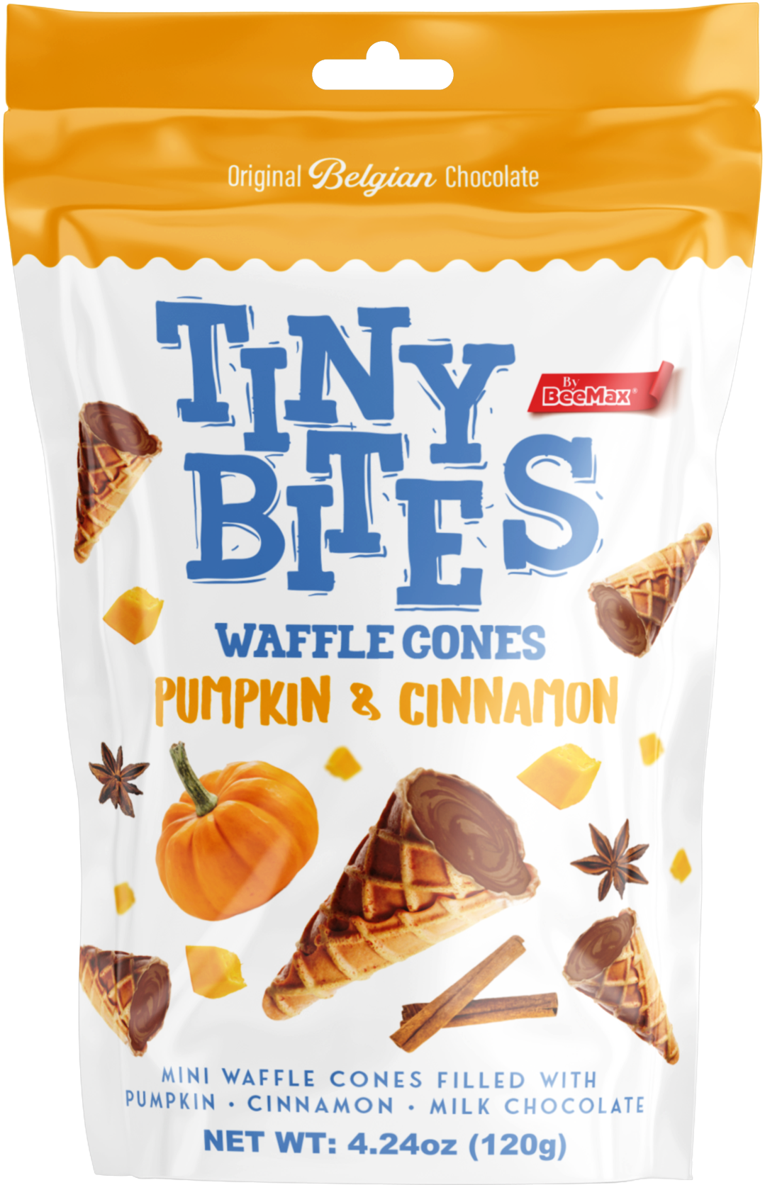 Tiny Bites Pumpkin & Cinnamon 4.24 Oz. Bag